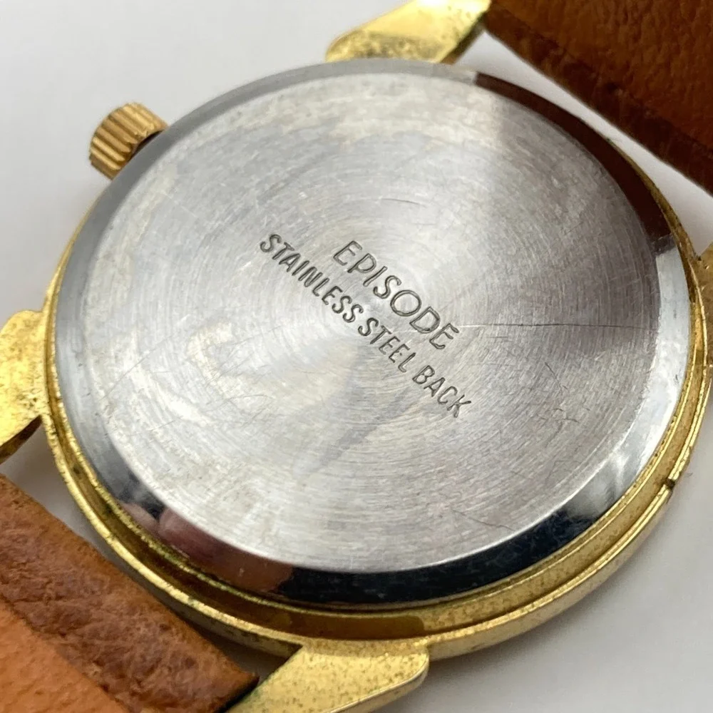 Vintage Episode Women's Watch 32mm Gold Tone Faux Skeleton New Battery 8